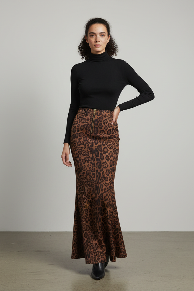 Jupe Longue Moulante Femme