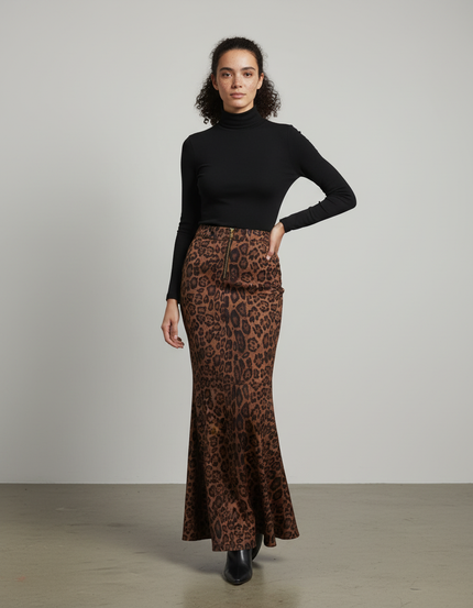 Jupe Longue Moulante Femme