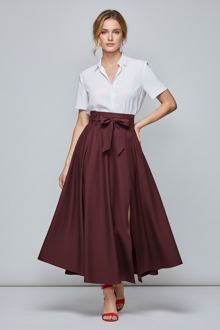 Jupe Longue Taille Haute Ceinture