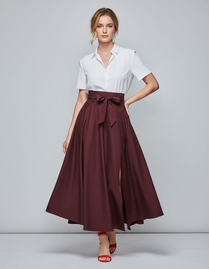 Jupe Longue Taille Haute Ceinture