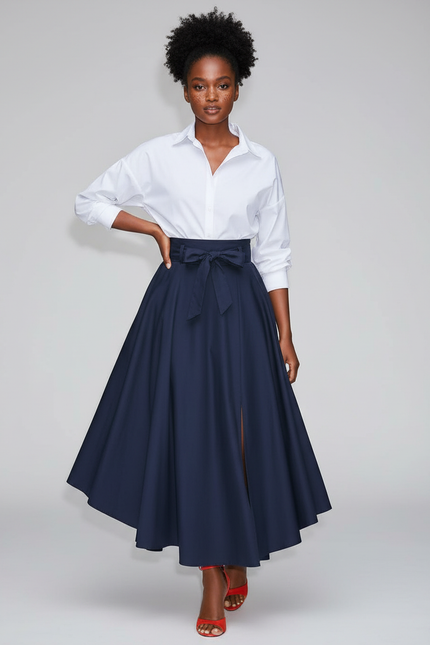 Jupe Longue Femme Avec Ceinture