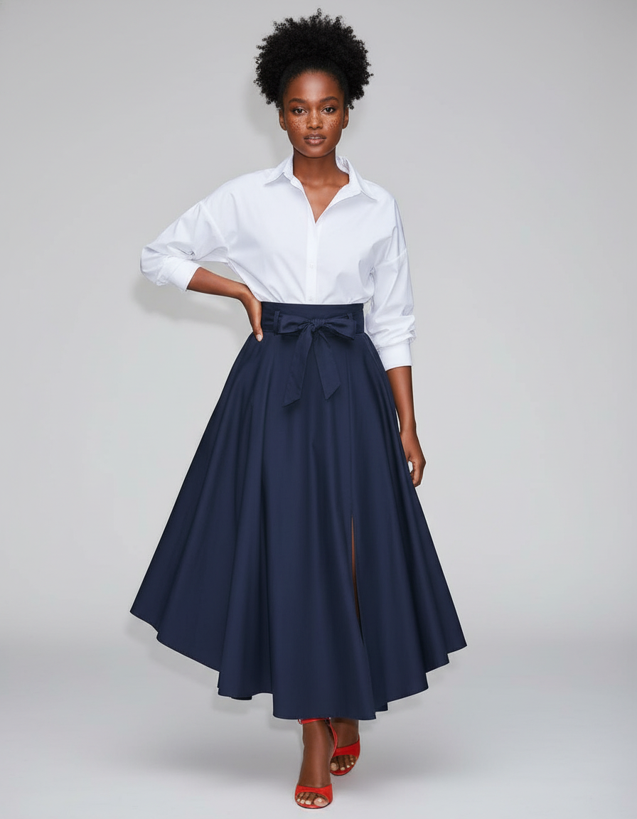 Jupe Longue Femme Avec Ceinture