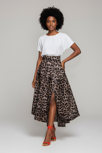 Jupe Longue Fendu Devant