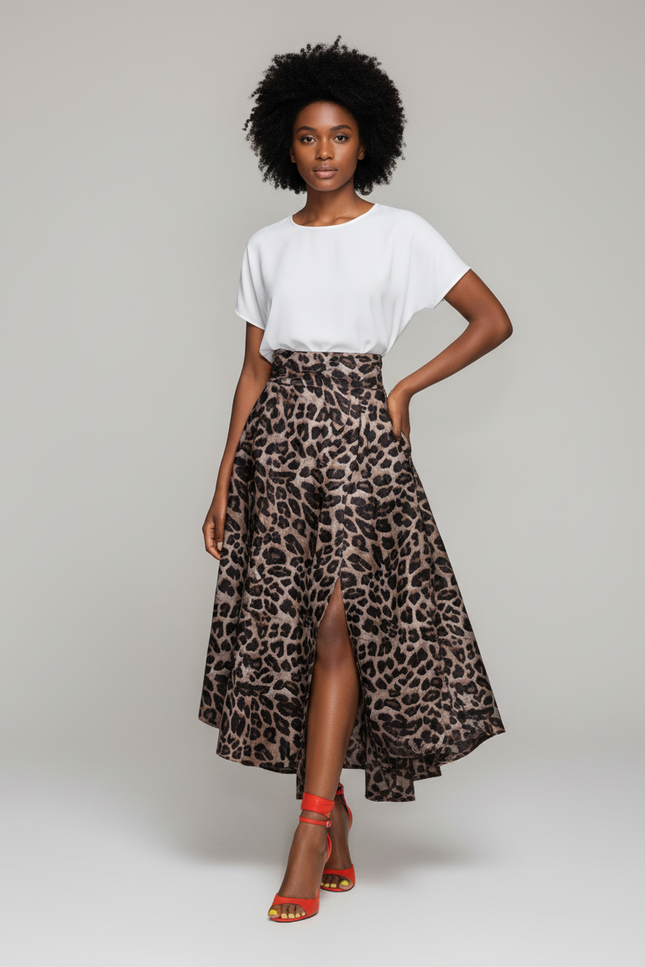 Jupe Longue Fendu Devant