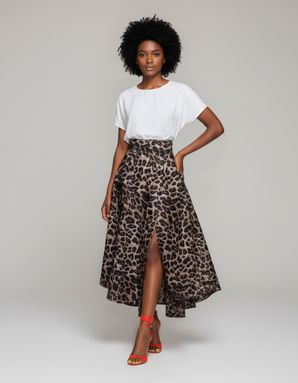 Jupe Longue Fendu Devant