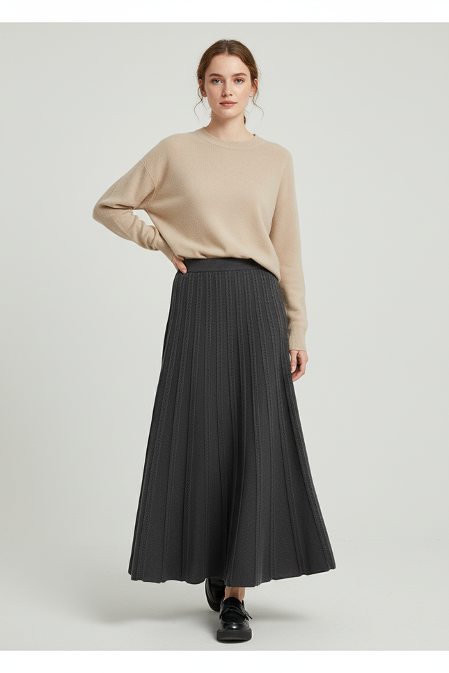 Jupe Longue Tricot Femme