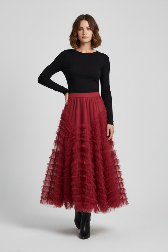 Jupe Longue Bordeaux Mariage