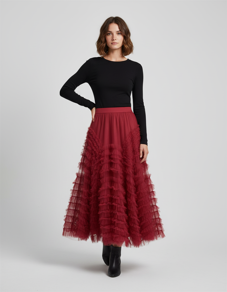 Jupe Longue Bordeaux Mariage