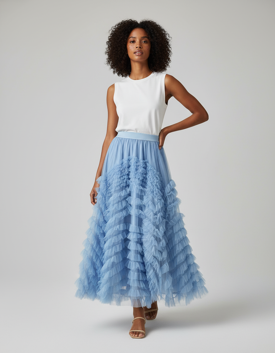 Jupe Longue Gonflante