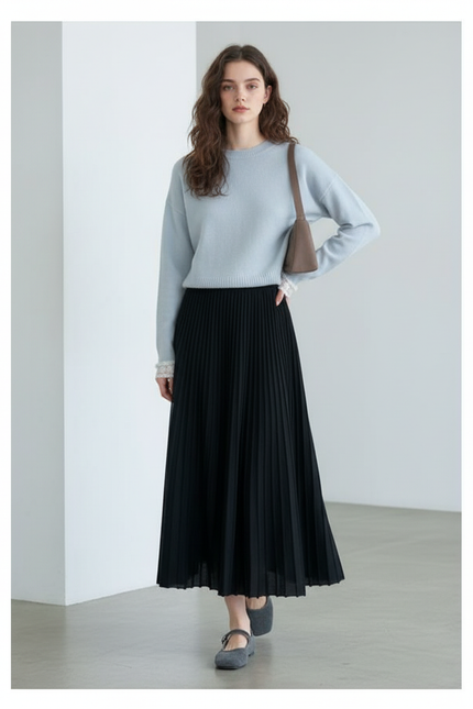 Jupe Longue Noir Hiver