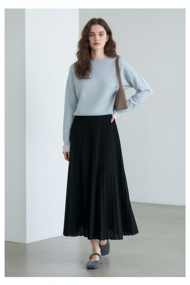 Jupe Longue Noir Hiver