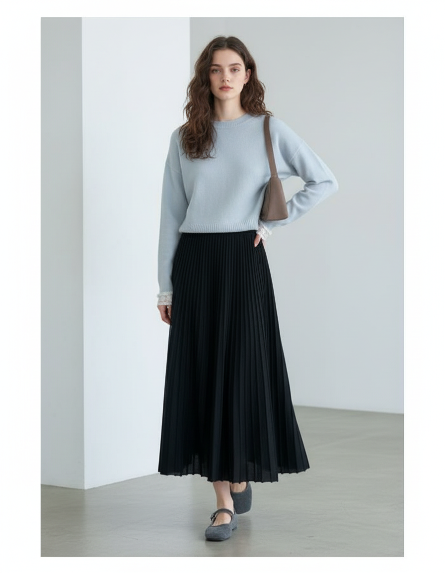 Jupe Longue Noir Hiver