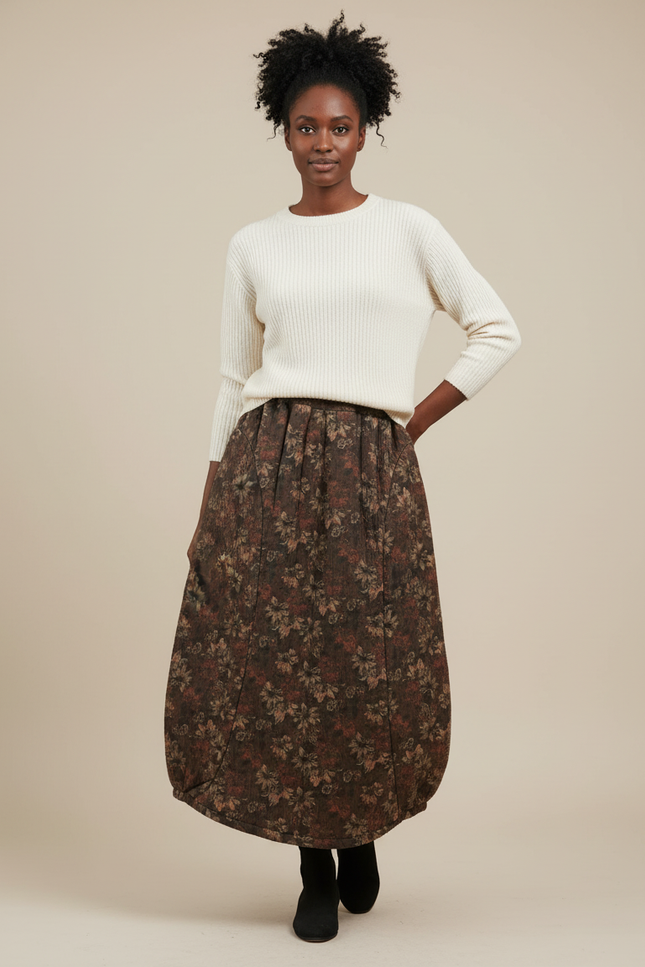 Jupe Longue Fleurie Automne