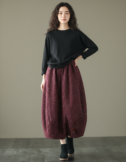 Jupe Longue En Coton Femme