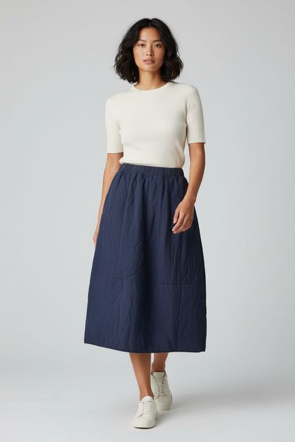 Jupe Longue Molleton Femme