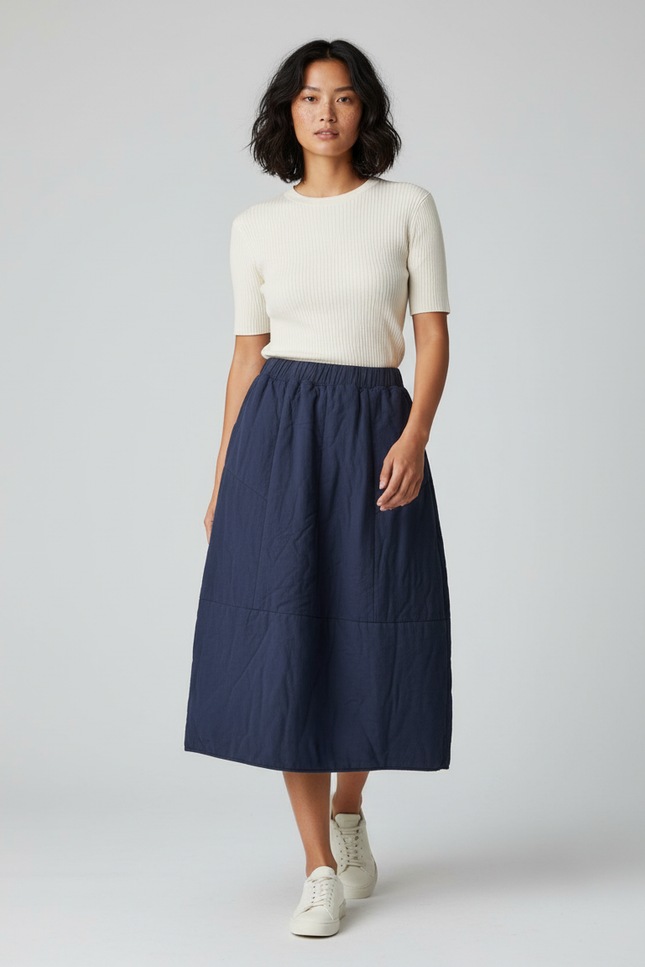 Jupe Longue Molleton Femme