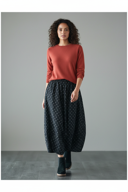 Jupe Longue Avec Ceinture Élastique