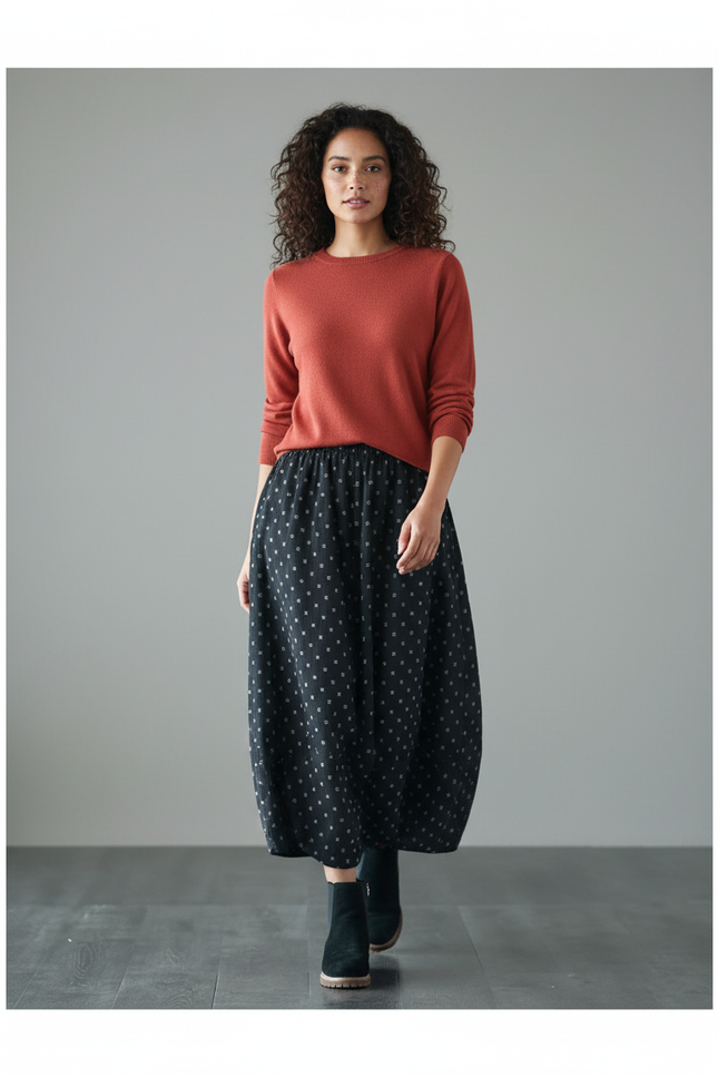 Jupe Longue Avec Ceinture Élastique