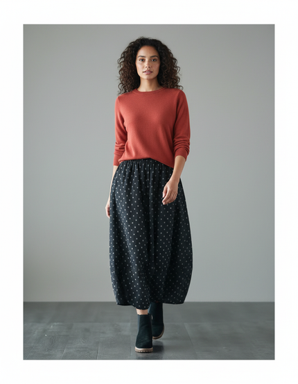 Jupe Longue Avec Ceinture Élastique