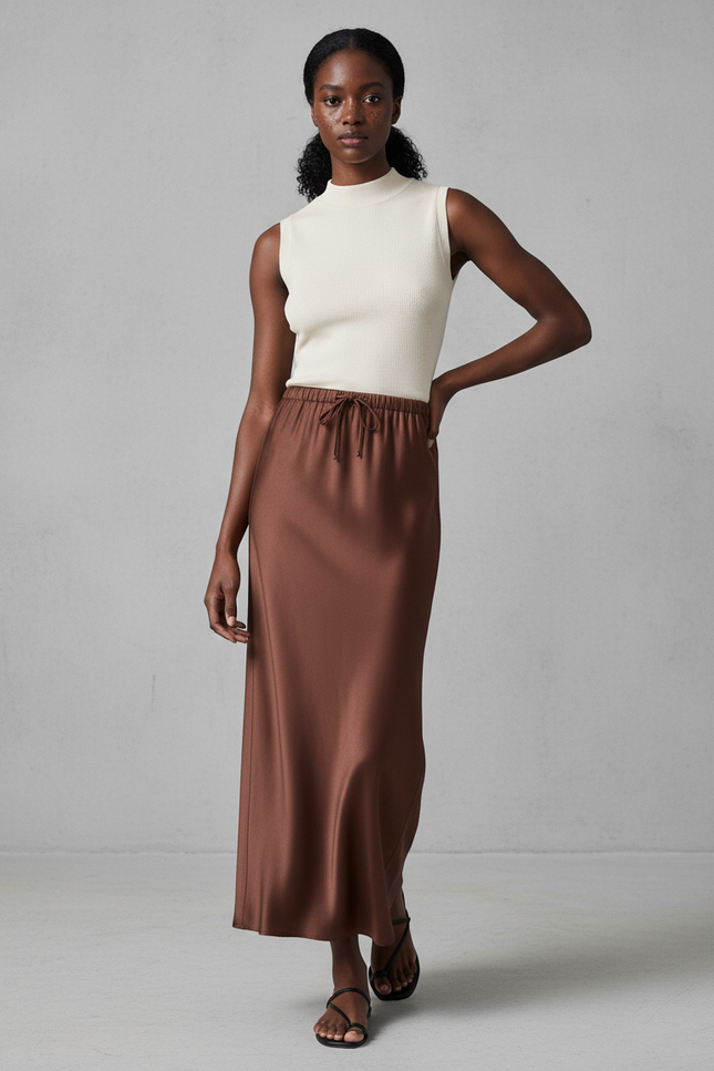 Jupe Longue Femme Taille Haute