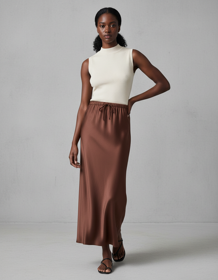 Jupe Longue Femme Taille Haute