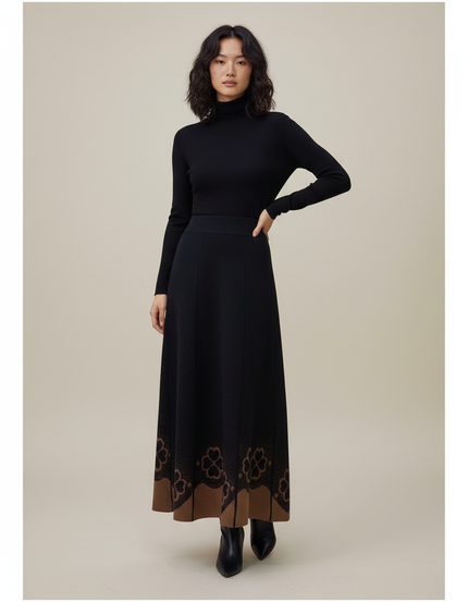 Jupe Longue Maille Laine