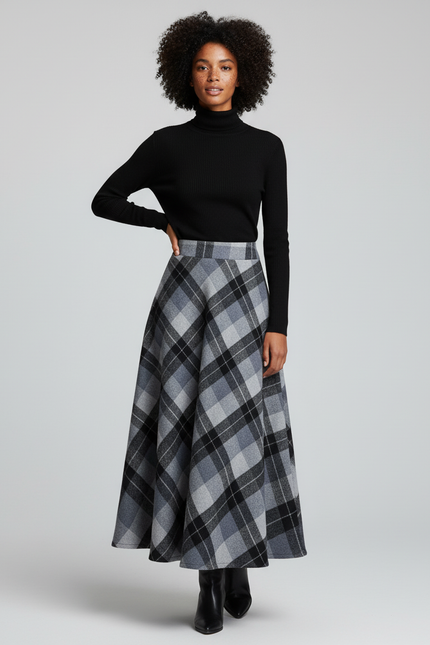 Jupe Longue Tartan Femme