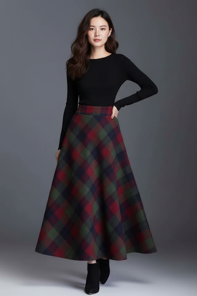 Jupe Longue En Tweed