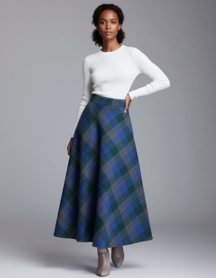 Jupe Longue En Laine Grande Taille