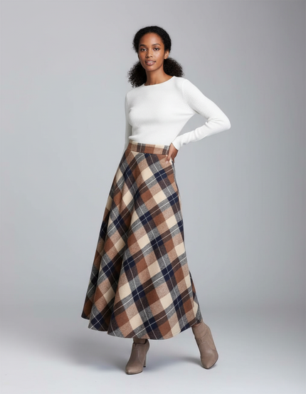 Jupe Longue Laine Bouillie