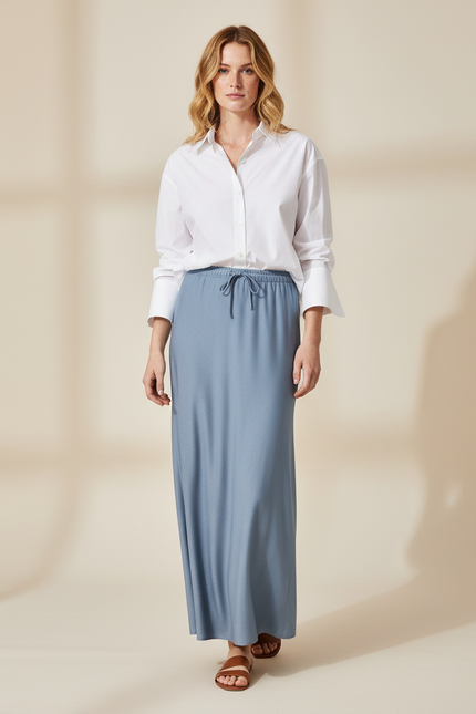 Jupe Longue Fluide Droite