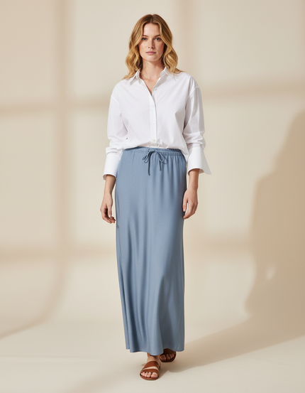 Jupe Longue Fluide Droite