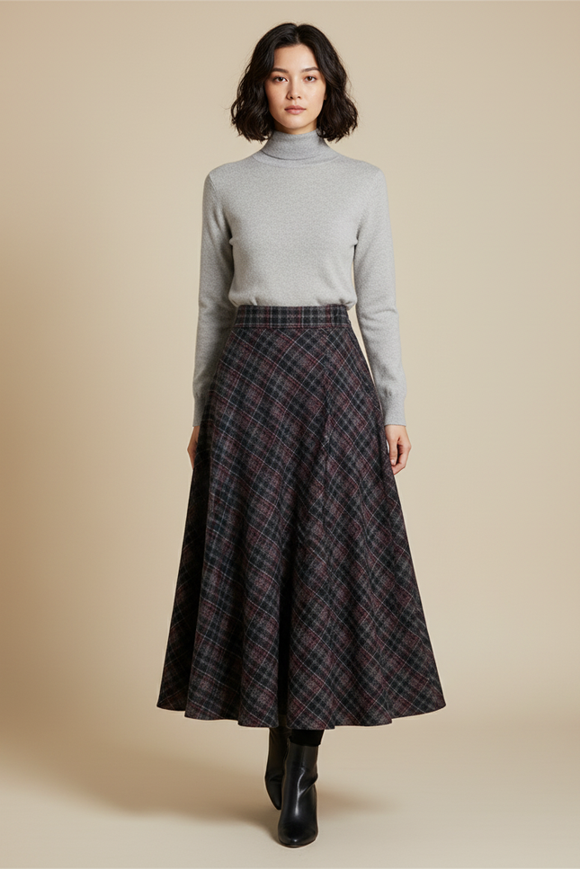 Jupe Kilt Femme Longue