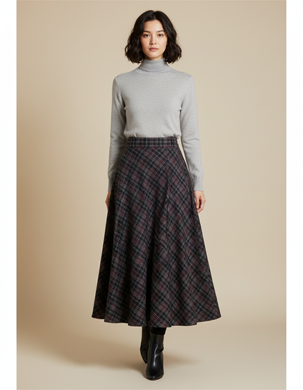 Jupe Kilt Femme Longue