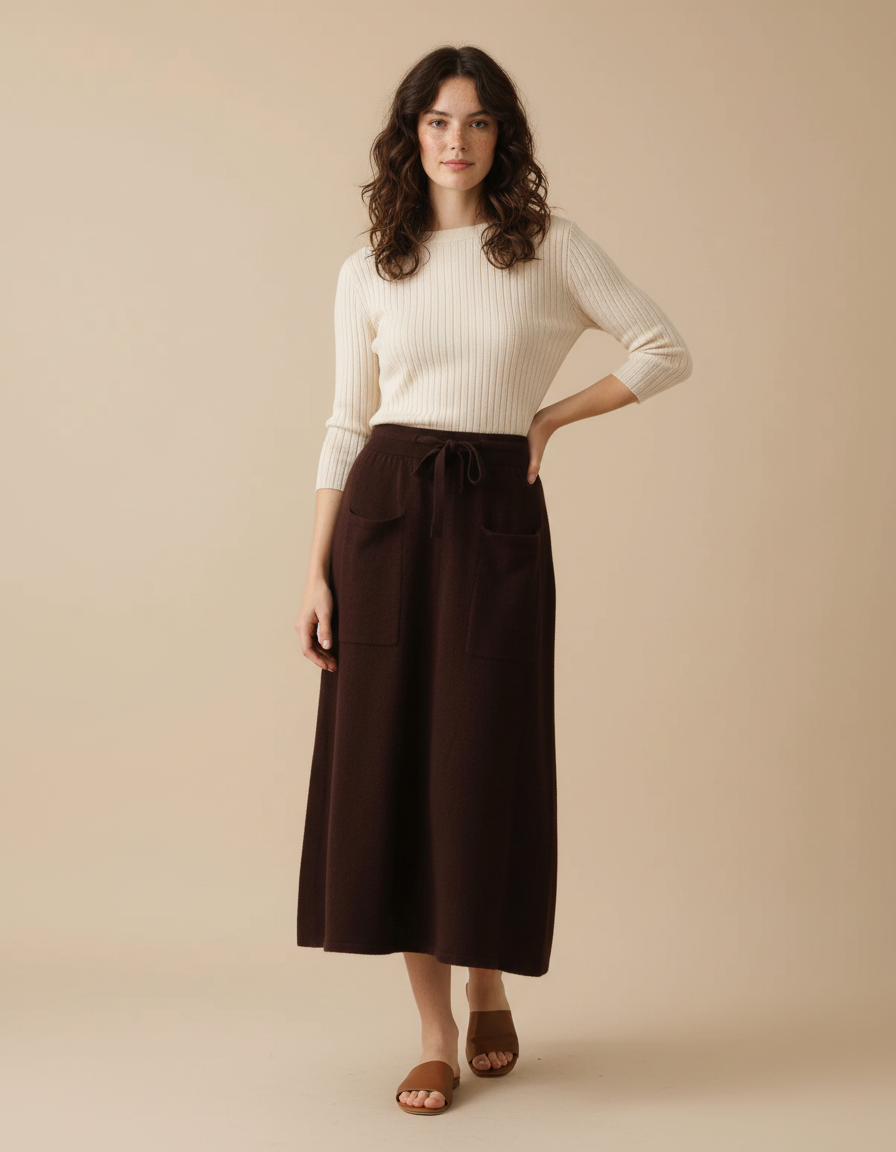 Jupe Longue Cachemire