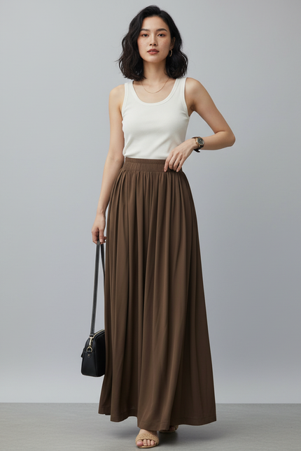 Jupe Maxi Longue Taille Haute