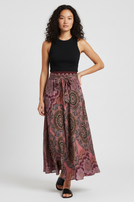 Jupe Longue Imprimé Cachemire