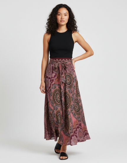 Jupe Longue Imprimé Cachemire