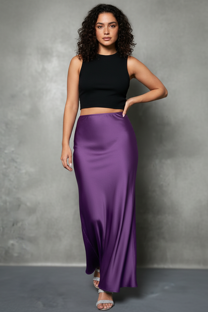 Jupe Longue Violette Esmeralda