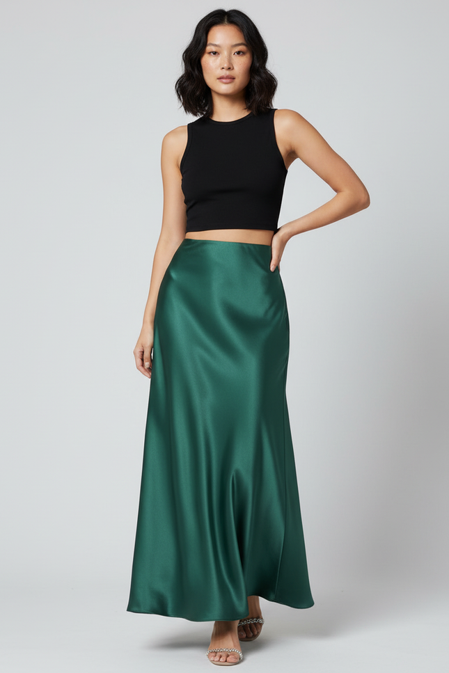 Jupe Longue Vert Émeraude