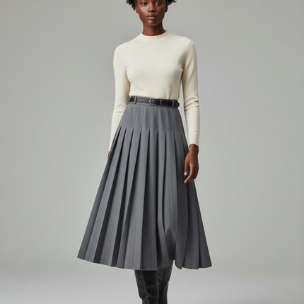 Collection image for: Jupe En Laine Longue