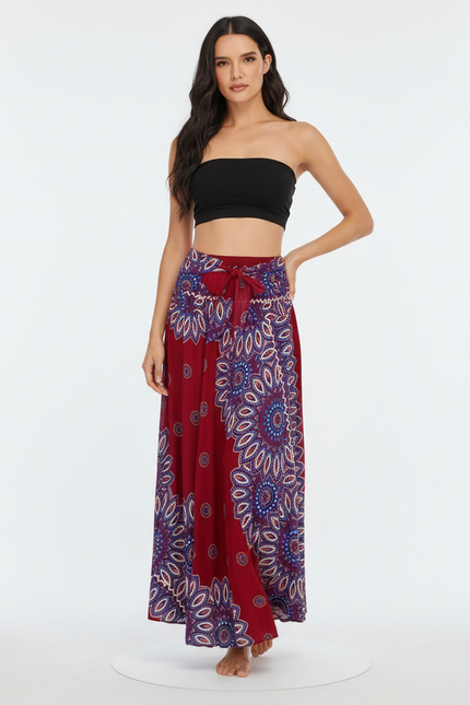 Jupe Longue Motif Cachemire