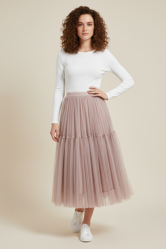 Jupe Longue Tulle Demoiselle D'Honneur