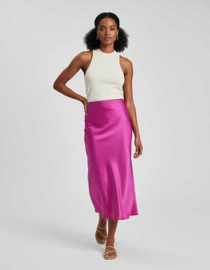 Jupe Droite Longue Fluide