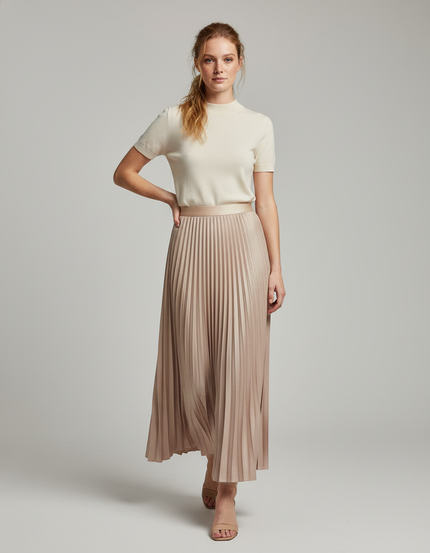 Jupe Longue Plissée Nude