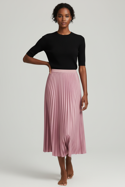 Jupe Accordéon Longue