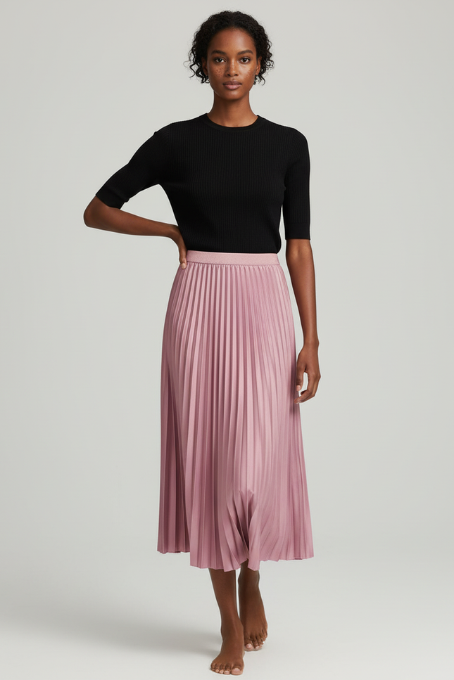 Jupe Accordéon Longue