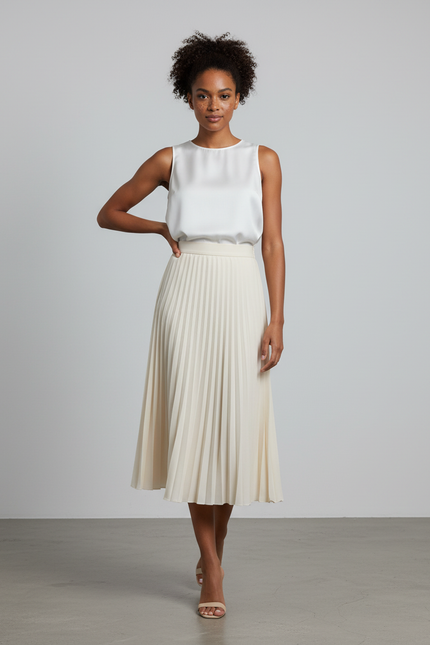 Jupe Longue Blanc Cassé