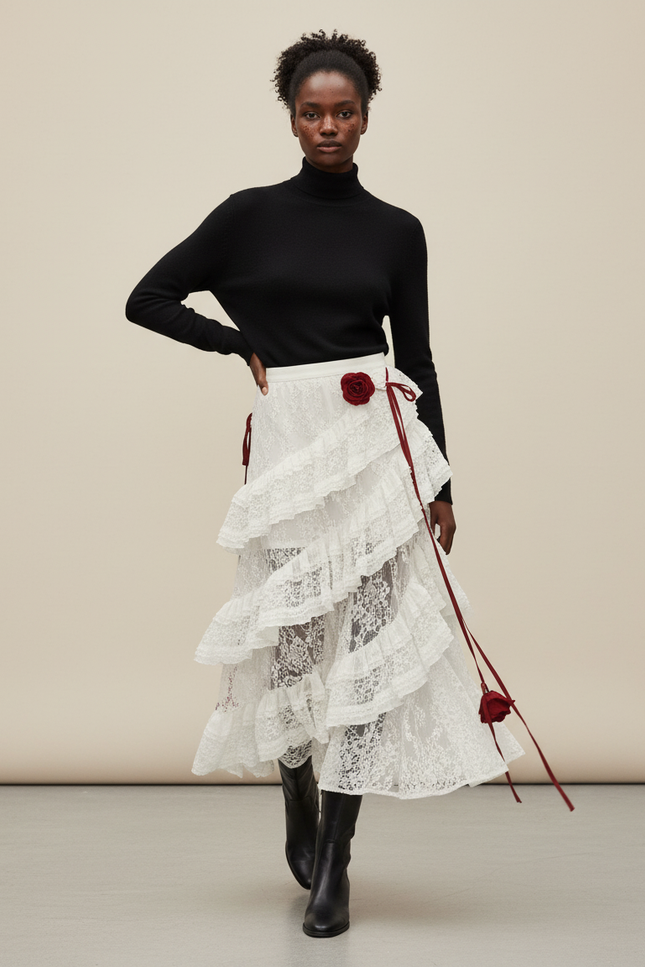 Jupe Transparente Longue