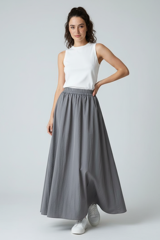 Jupe Longue Elastique Femme